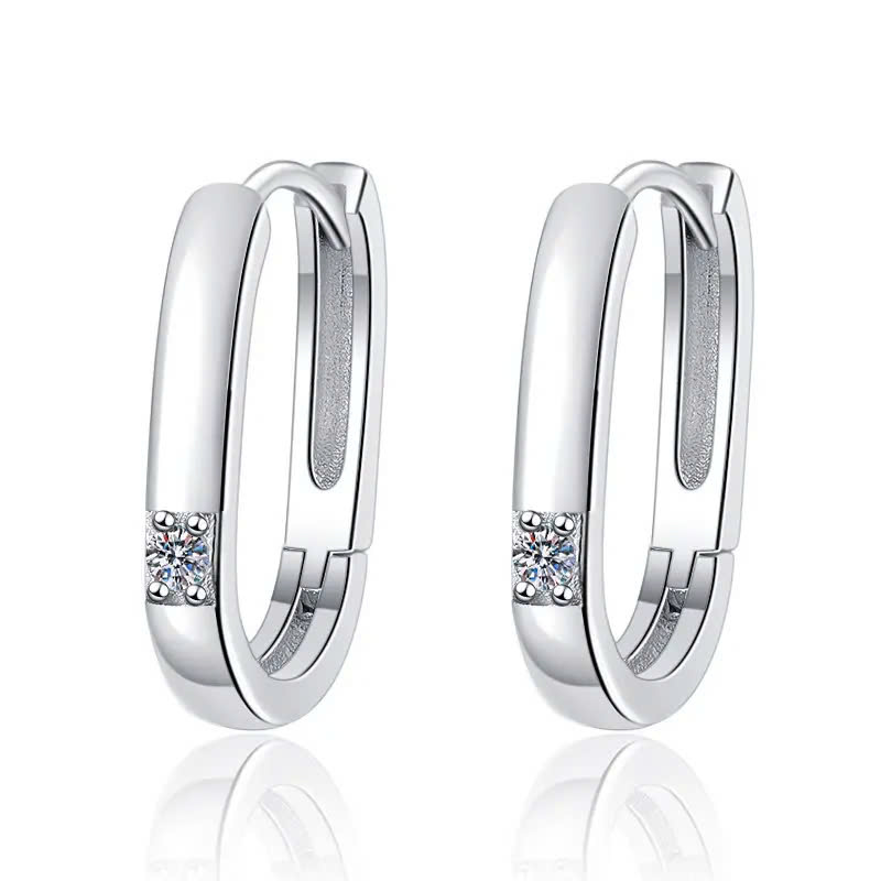 Bông Tai ESME ESJZ0063 Kim Cương Đá Moissanite Bạc 925 Xi Kim 5 lớp