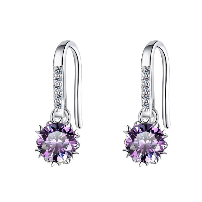 Bông Tai ESME ESES002C Kim Cương Đá Moissanite Bạc 925 Xi Kim 5 lớp
