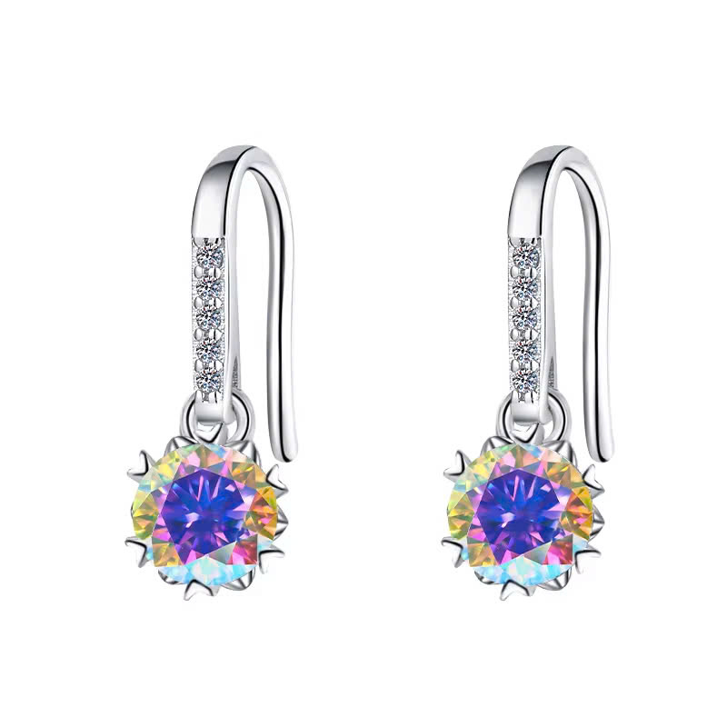 Bông Tai ESME ESES002C Kim Cương Đá Moissanite Bạc 925 Xi Kim 5 lớp