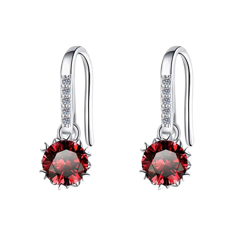Bông Tai ESME ESES002C Kim Cương Đá Moissanite Bạc 925 Xi Kim 5 lớp
