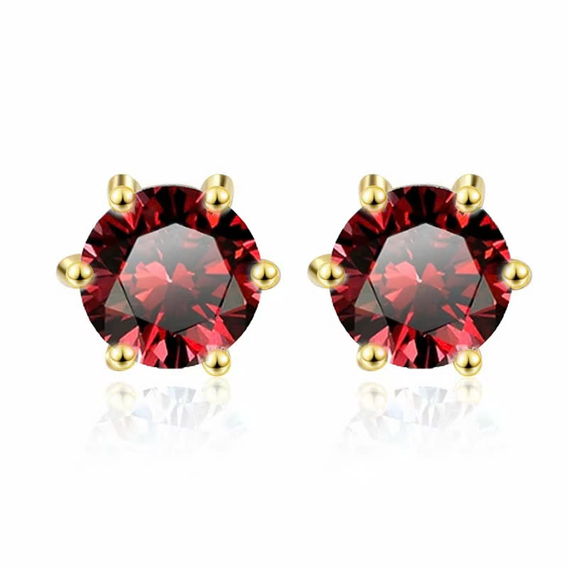 Bông Tai ESME ESES010C Kim Cương Đá Moissanite Bạc 925 Xi Kim 5 lớp