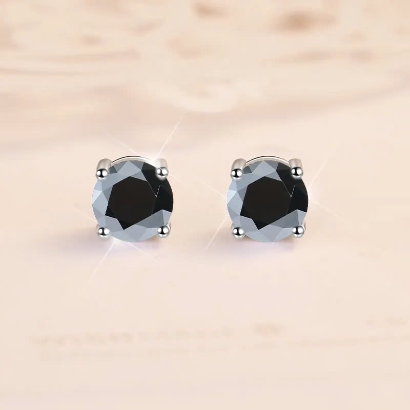 Bông Tai ESME ESES012C Kim Cương Đá Moissanite Bạc 925 Xi Kim 5 lớp