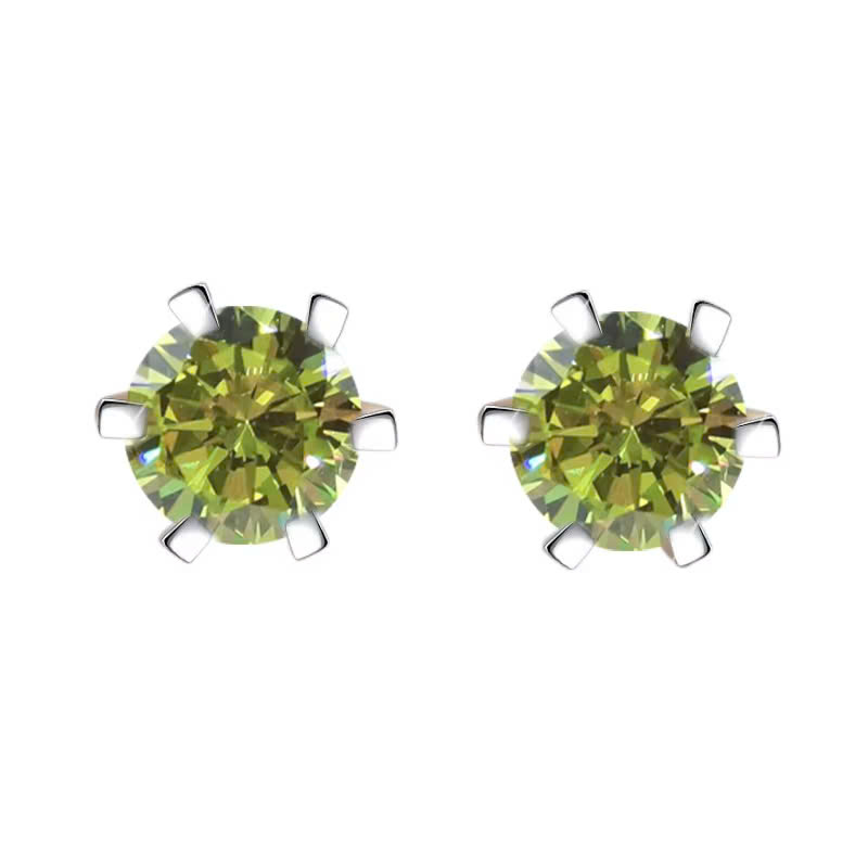 Bông Tai ESME ESES013C Kim Cương Đá Moissanite Bạc 925 Xi Kim 5 lớp