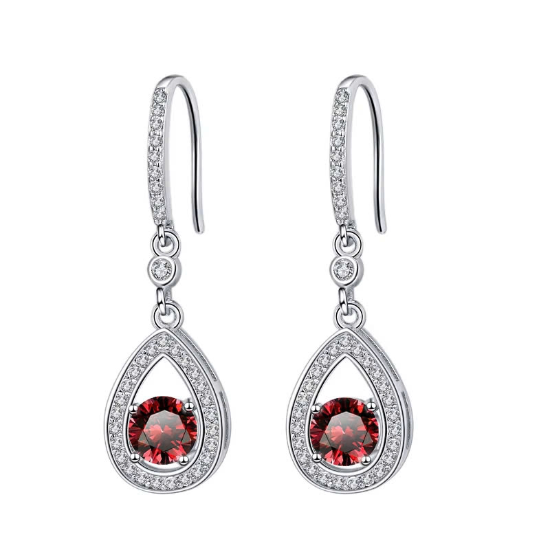 Bông Tai ESME ESES014C Kim Cương Đá Moissanite Bạc 925 Xi Kim 5 lớp