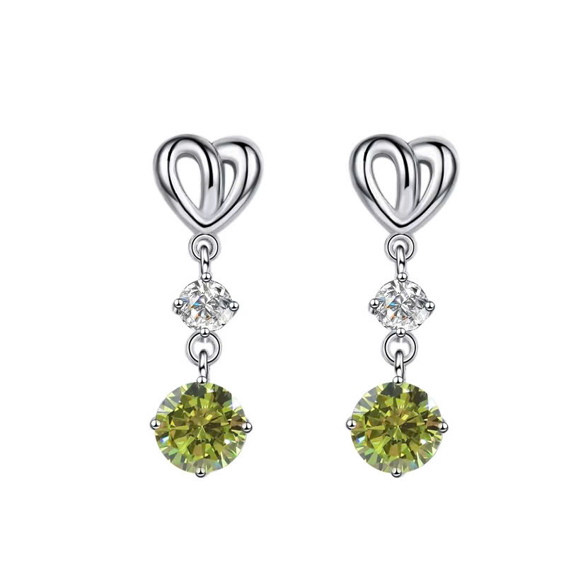 Bông Tai ESME ESES017C Kim Cương Đá Moissanite Bạc 925 Xi Kim 5 lớp