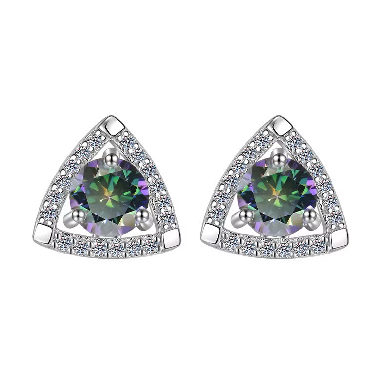 Bông Tai ESME ESES024C Kim Cương Đá Moissanite Bạc 925 Xi Kim 5 lớp