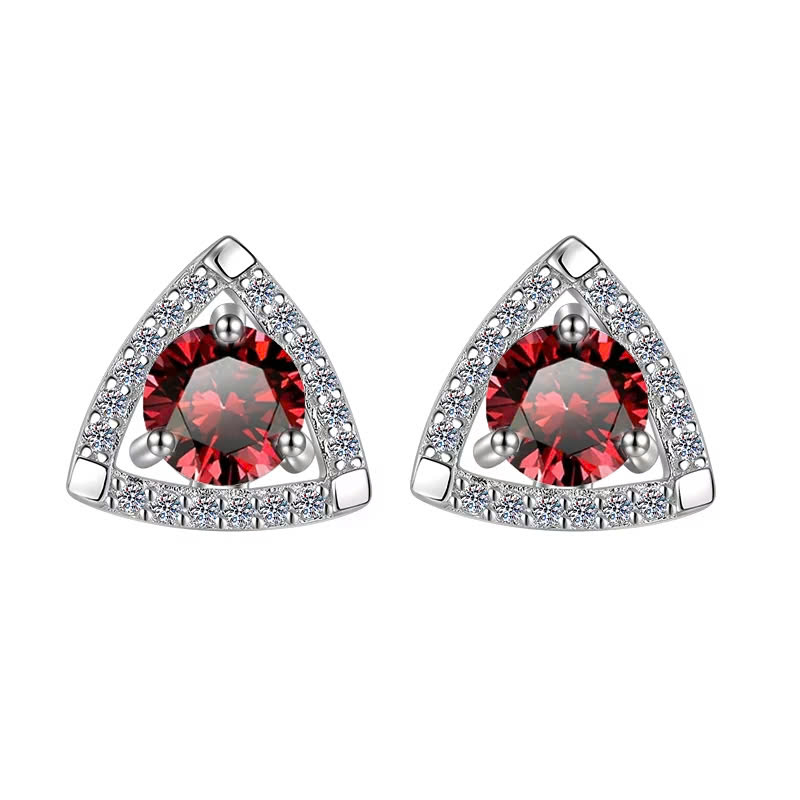 Bông Tai ESME ESES024C Kim Cương Đá Moissanite Bạc 925 Xi Kim 5 lớp