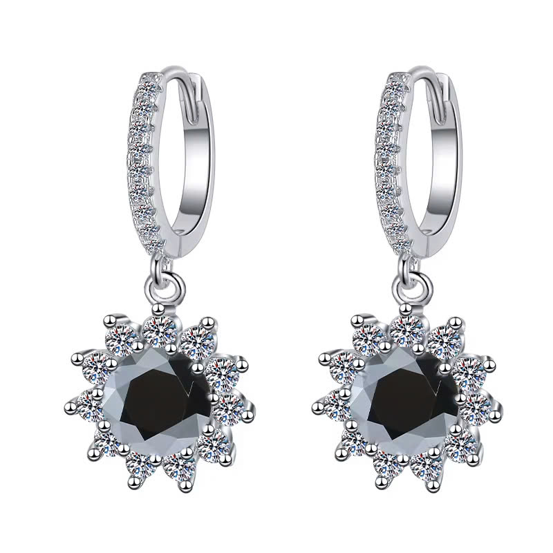 Bông Tai ESME ESES029C Kim Cương Đá Moissanite Bạc 925 Xi Kim 5 lớp