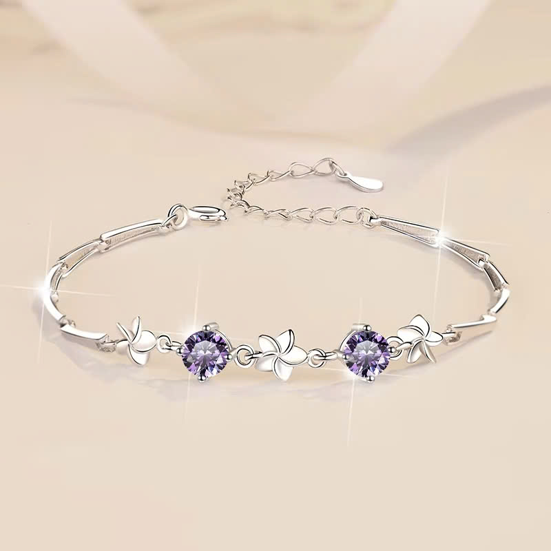 Vòng Tay ESME ESSL009C Kim Cương Đá Moissanite Bạc 925 Xi Kim 5 lớp