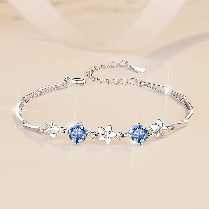 Vòng Tay ESME ESSL009C Kim Cương Đá Moissanite Bạc 925 Xi Kim 5 lớp