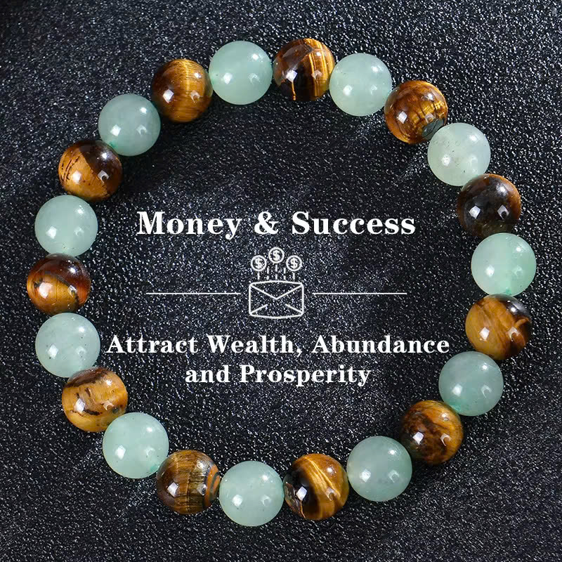 Vòng Tay Trang Sức Đá tự nhiên Charms Wealth Beaded Bracelet