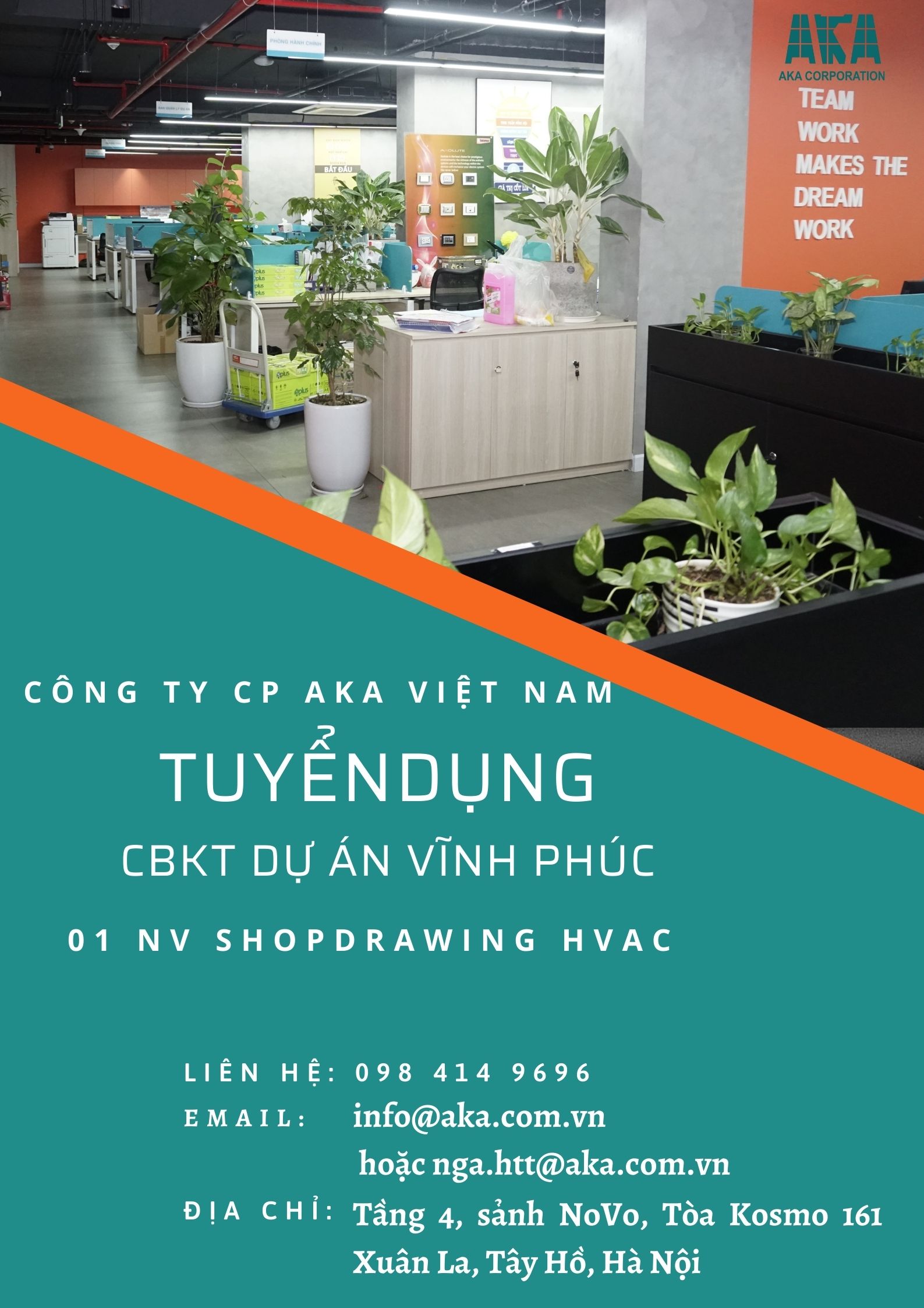 Tuyển dụng tháng 07/2023:  Kỹ sư HVAC - Dự án Vĩnh Phúc