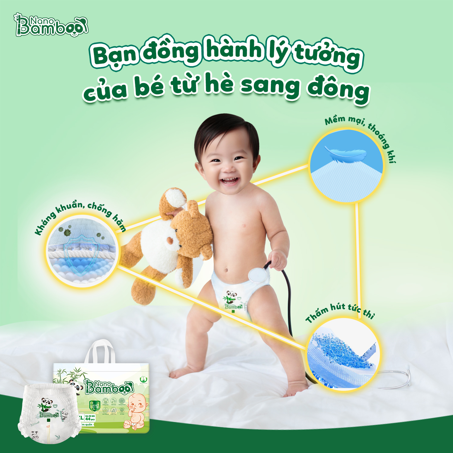 Vì Sao Mẹ Nên Chọn Bỉm Nano Bamboo cho Bé? Vì Sao Mẹ Nên Chọn Bỉm Nano Bamboo cho Bé?