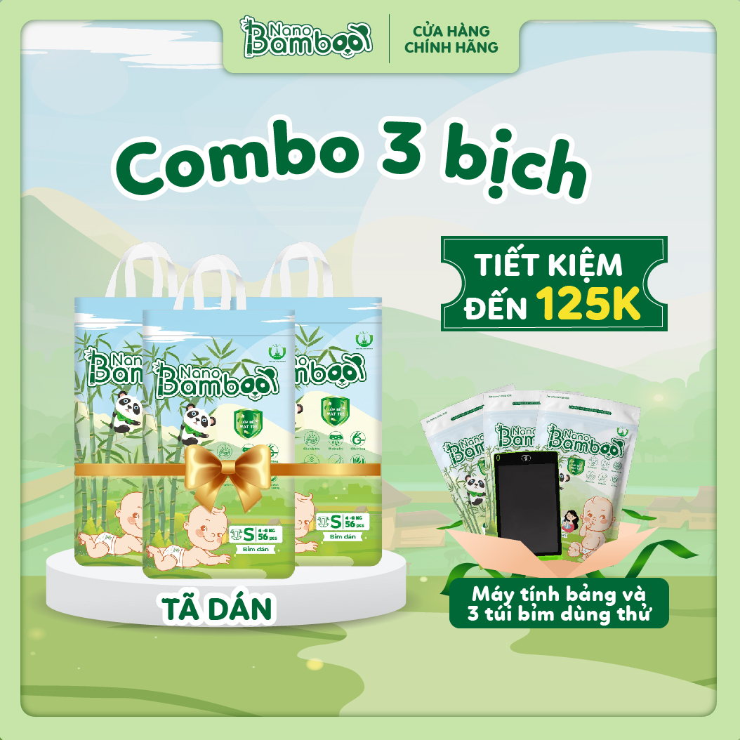 COMBO 3 BỈM DÁN NANO BAMBOO S