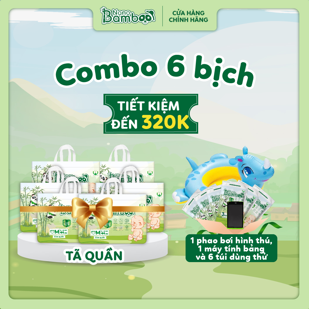 COMBO 6 BỈM QUẦN NANO BAMBOO L