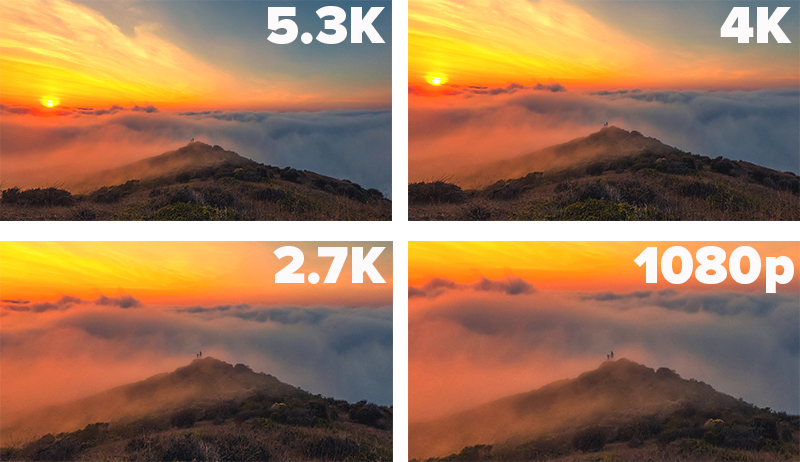 Cách sử dụng độ phân giải hợp lí dành cho tất cả các dòng Gopro
