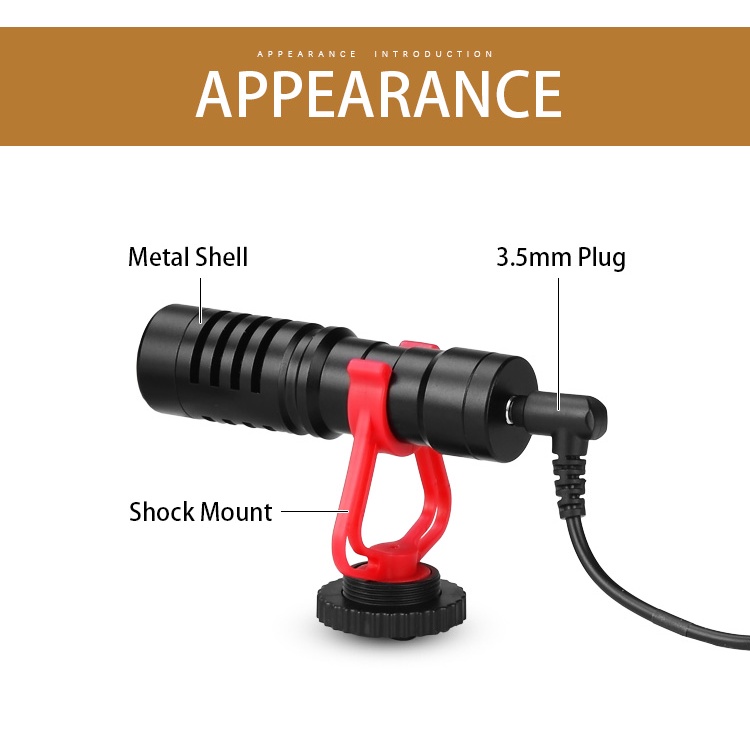 Micro phone Boya BY- MM1 / Minigun | Mic thu âm cho camera hành động GoPro, DJI, điện thoại