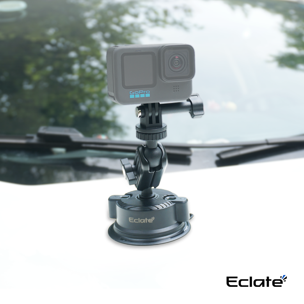 Giá đỡ cốc hút cho Camera hành động Eclate| Gopro,Insta360, DJI| chất liệu CNC