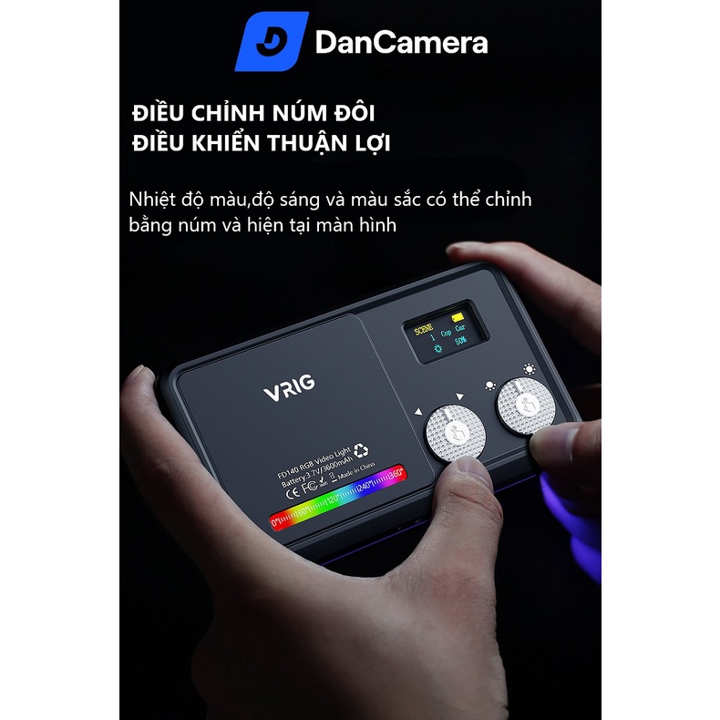 Đèn led VRIG FD140 RGB