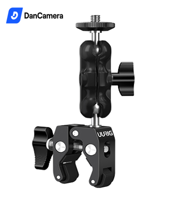 Phụ kiện insta360/Gopro kẹp baga, ghi đông Uurig bằng nhôm CNC siêu chắc
