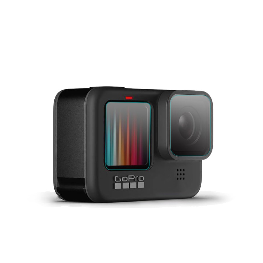 Trọn bộ 2 miếng dán kính cường lực cho GoPro Hero 5/6/7/8/9/10 Black [ hàng cao cấp]