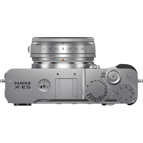 Máy Ảnh Fujifilm X-E5 + Lens XF 23mm F/2.8 R WR (Silver) | Chính Hãng