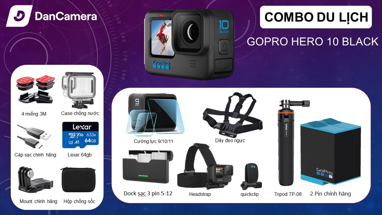 Camera Gopro Hero 10 Black | Like New | Bảo hành 12 tháng