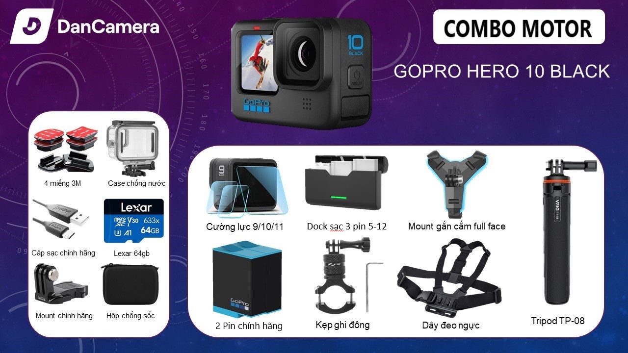 Camera Gopro Hero 10 Black | Like New | Bảo hành 12 tháng