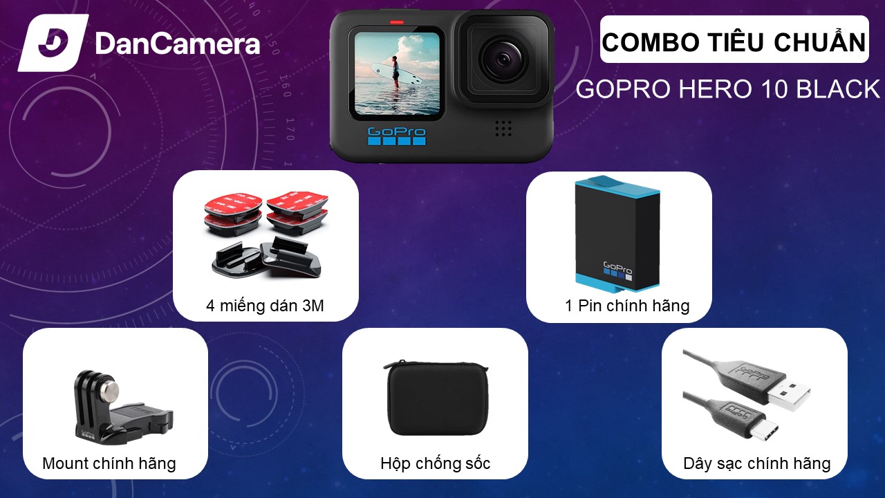 Camera GoPro Hero 10 Black Giá Tốt, BH 12 Tháng - VJShop