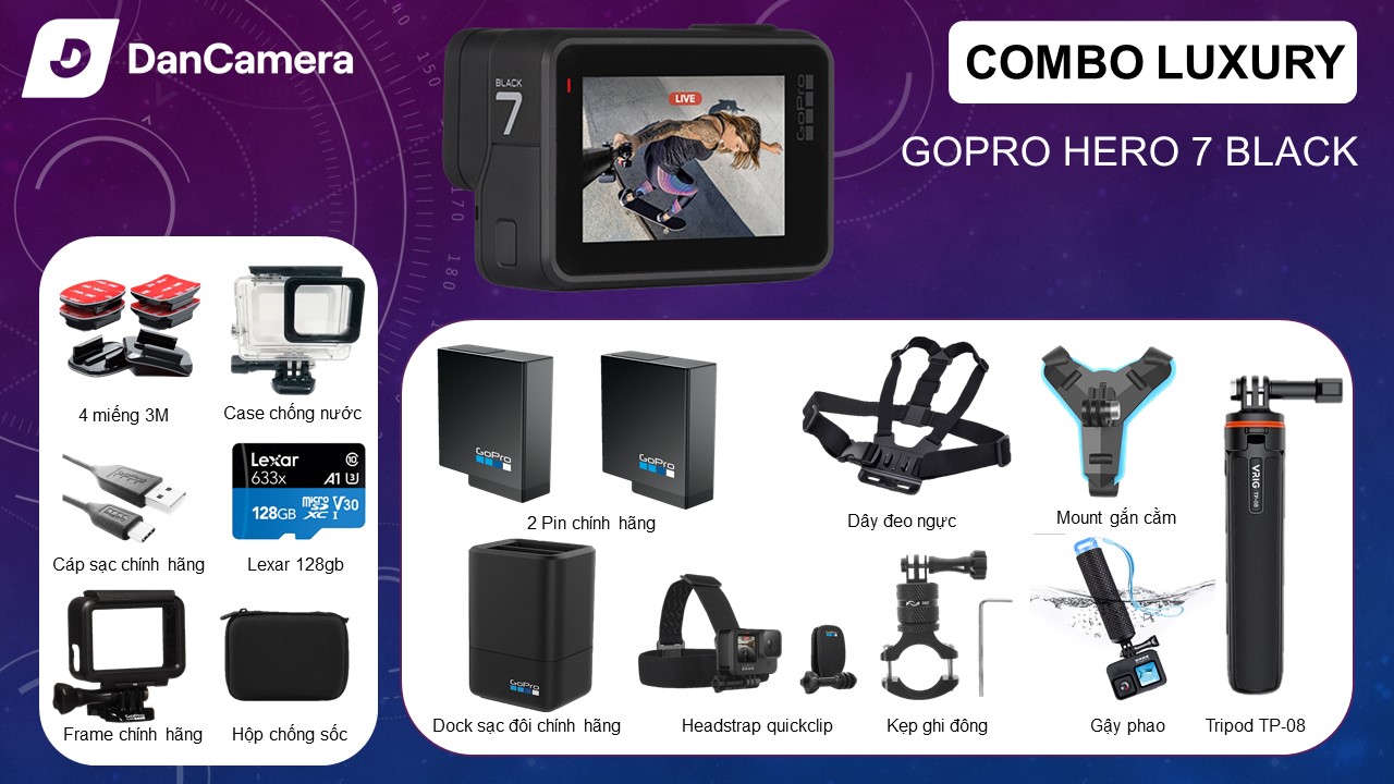 Camera Gopro hero 7 black | like new | chính hãng
