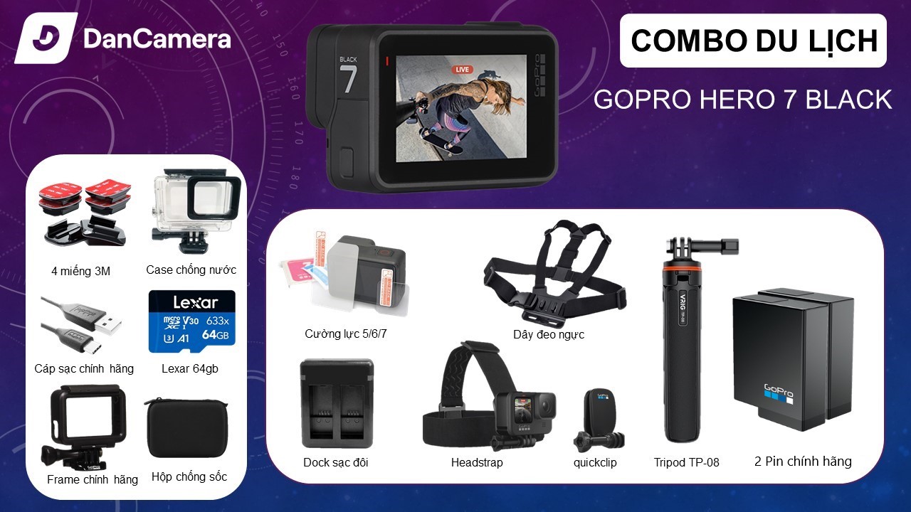 Camera Gopro hero 7 black | like new | chính hãng