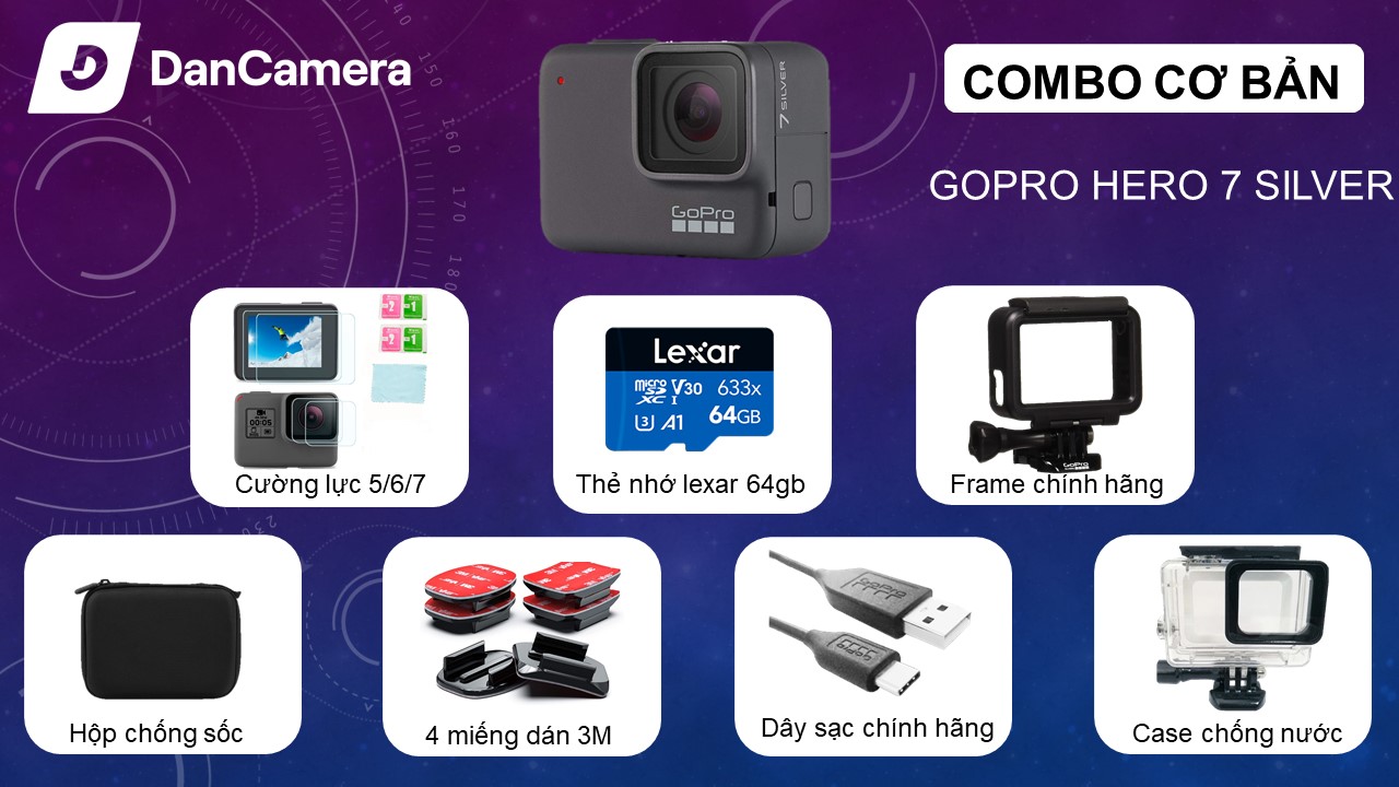 Camera Gopro hero 7 silver | like new | chính hãng
