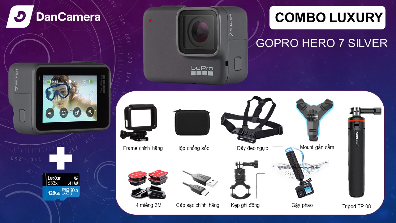 Camera Gopro hero 7 silver | like new | chính hãng