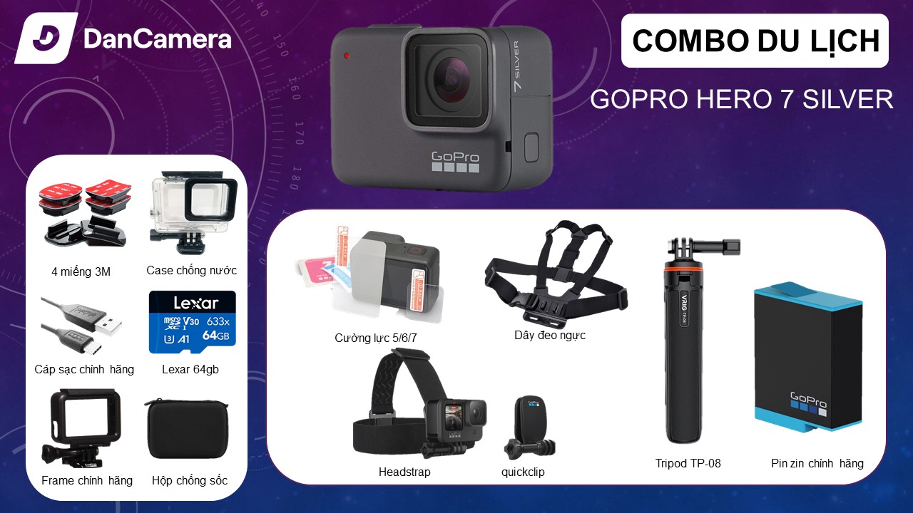 Camera Gopro hero 7 silver | like new | chính hãng