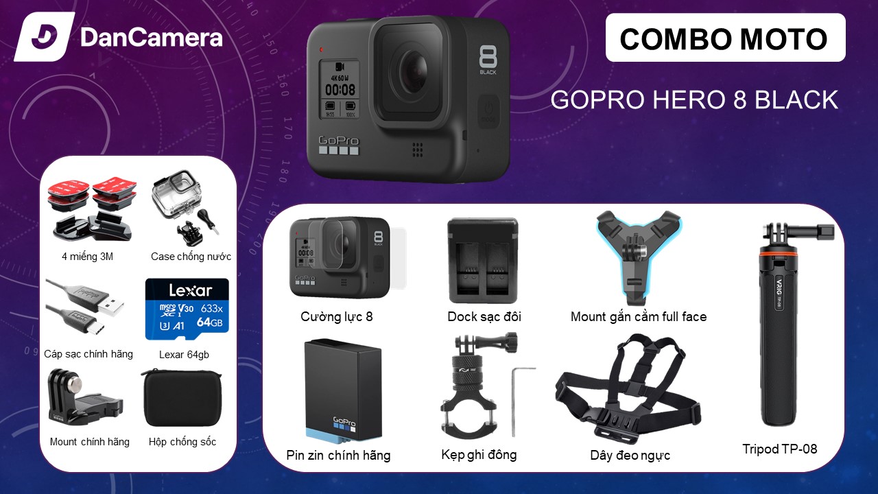Camera gopro hero 8 black | like new | chính hãng