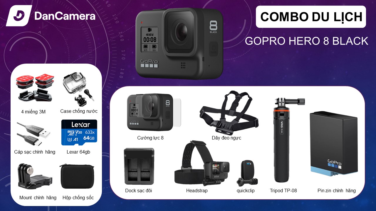 Camera gopro hero 8 black | like new | chính hãng