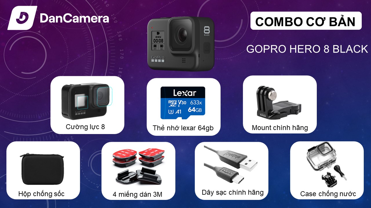 Camera gopro hero 8 black | like new | chính hãng
