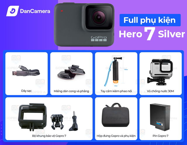 Camera Gopro hero 7 silver | like new | chính hãng