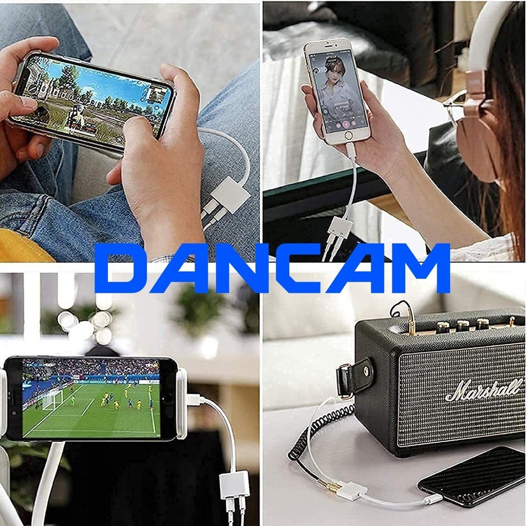 Bộ chuyển đổi tai nghe cổng 3.5mm sang chân cắm  cho điện thoại IP/Type C || Hàng Cao Cấp