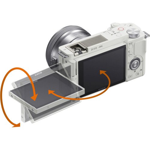 Máy ảnh Sony ZV-E10 + Lens 16-50mm F3.5-5.6 (White) | Chính hãng