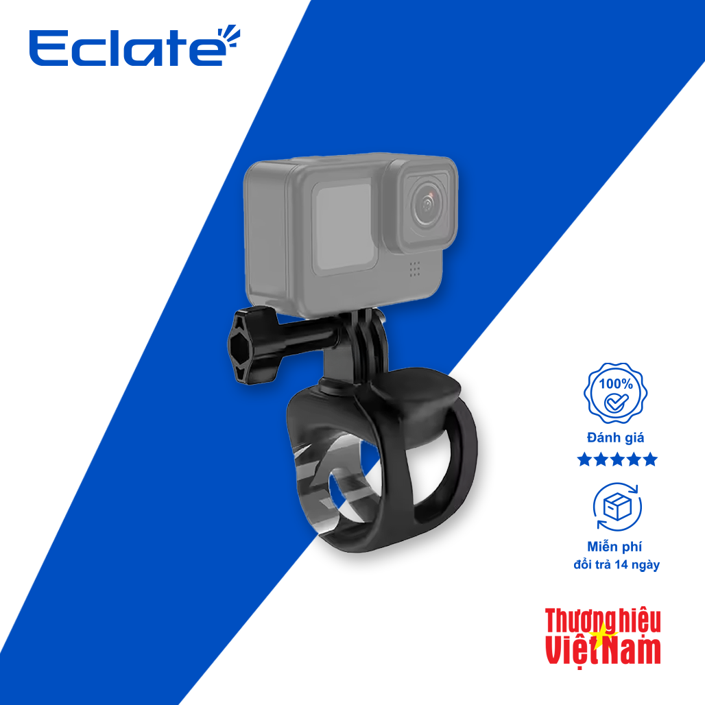 Vòng cao su Eclate EM-15 Gắn ghi đông | thanh tròn dành cho Gopro,DJI,Insta360