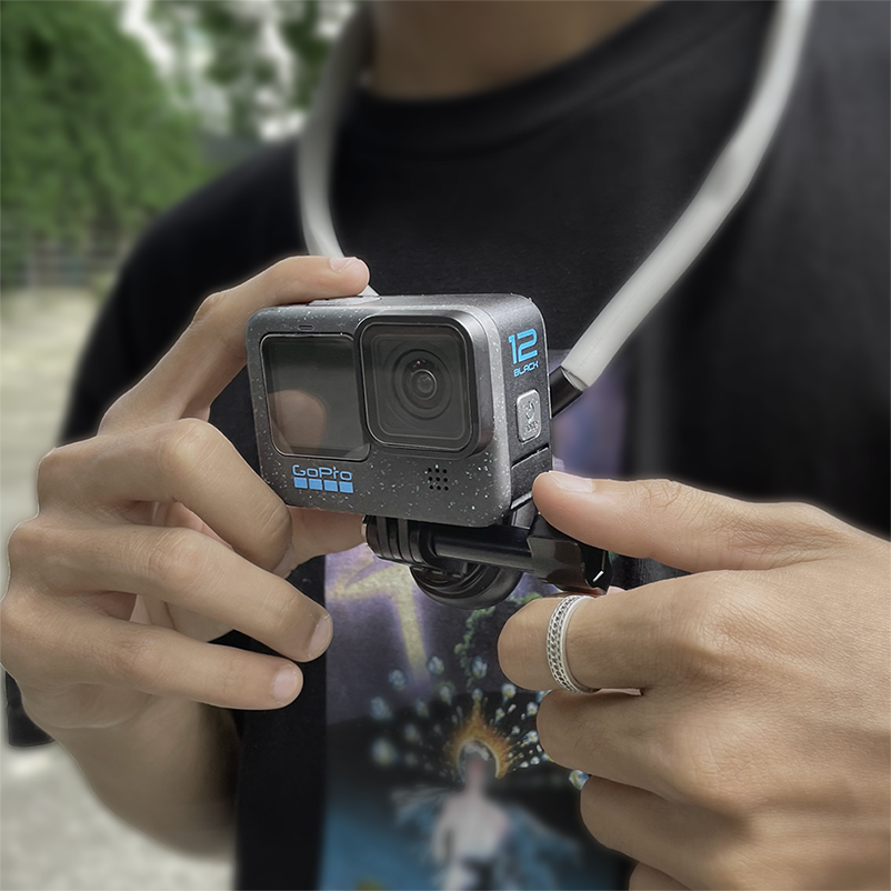 Vòng đeo cổ cho action camera, điện thoại Eclate | Gopro,dji,insta360 | sillicone cao cấp
