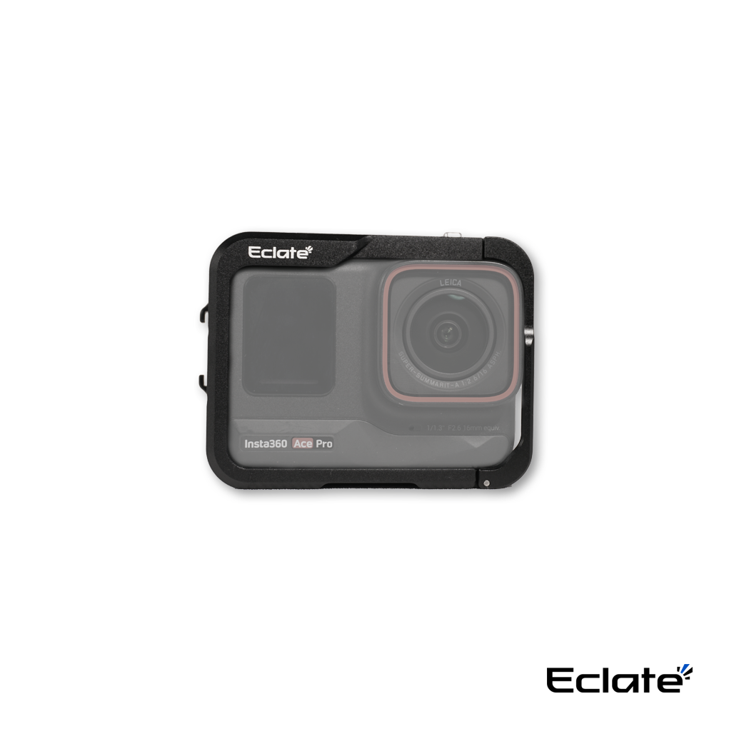 Khung camera cage Eclaté |Hợp Kim Nhôm| dành cho Insta360 ACE PRO | Hỗ trợ quay dọc