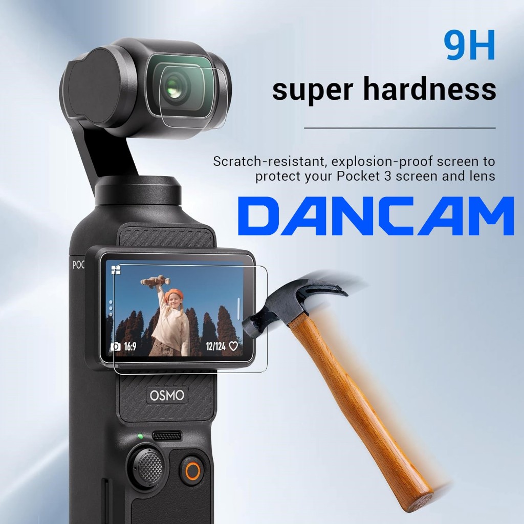 Kính cường lực Camera DJI pocket 2/3 | 1 bộ 2 tấm | Hàng Cao Cấp