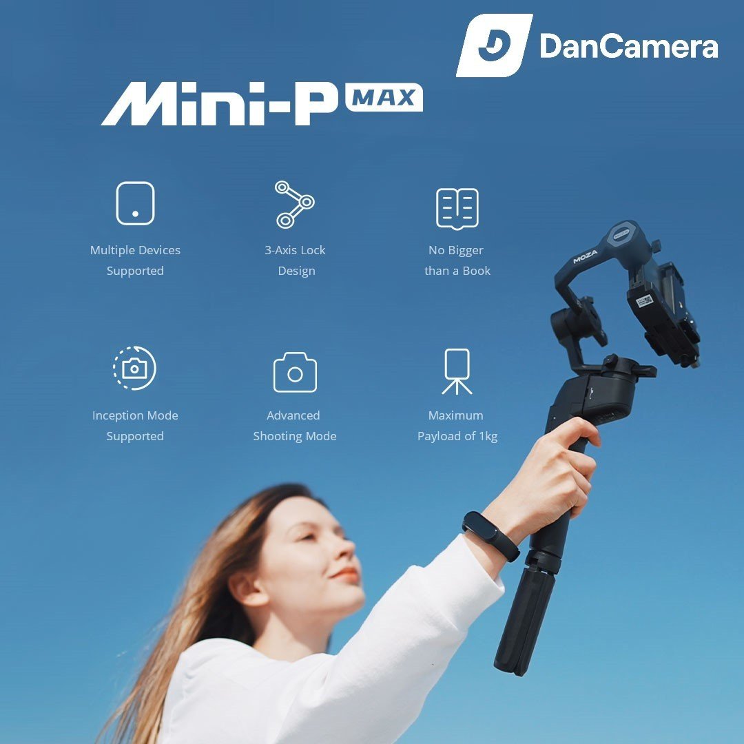 Tay cầm gimbal chống rung moza mini P Max