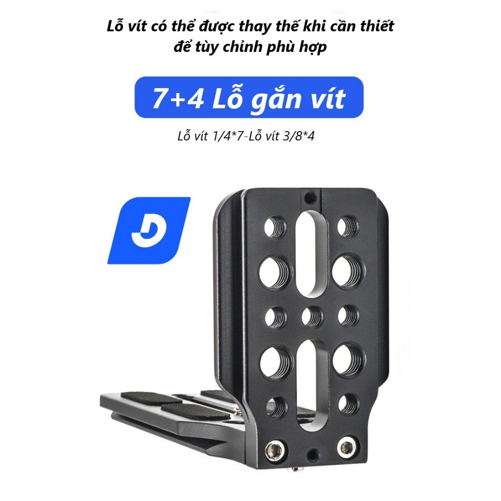 Giá kê máy ảnh đa năng CNC Universal L plate silver