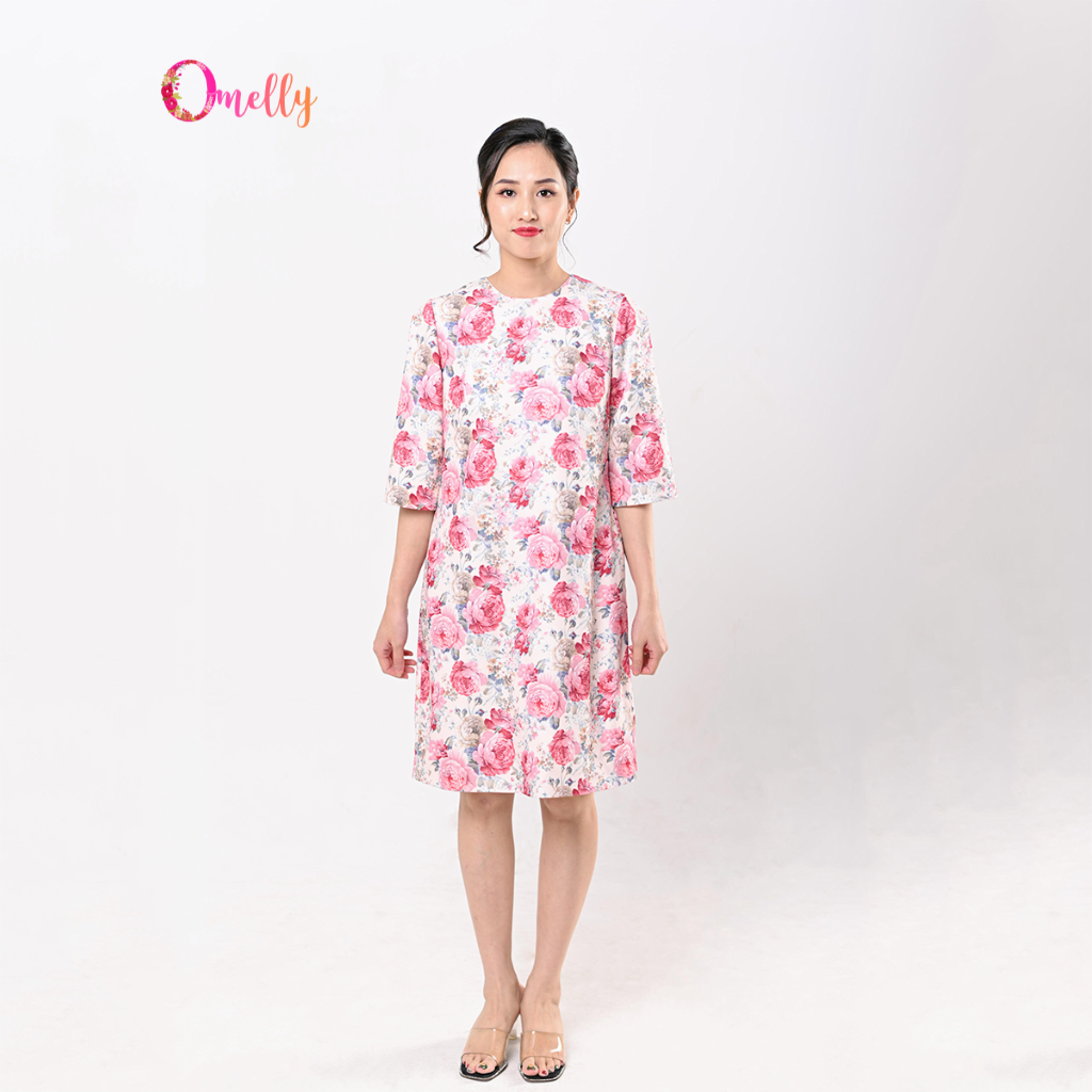 1D3810 - ĐẦM HỌA TIẾT TRANG NHÃ | Nefertiti Fashion