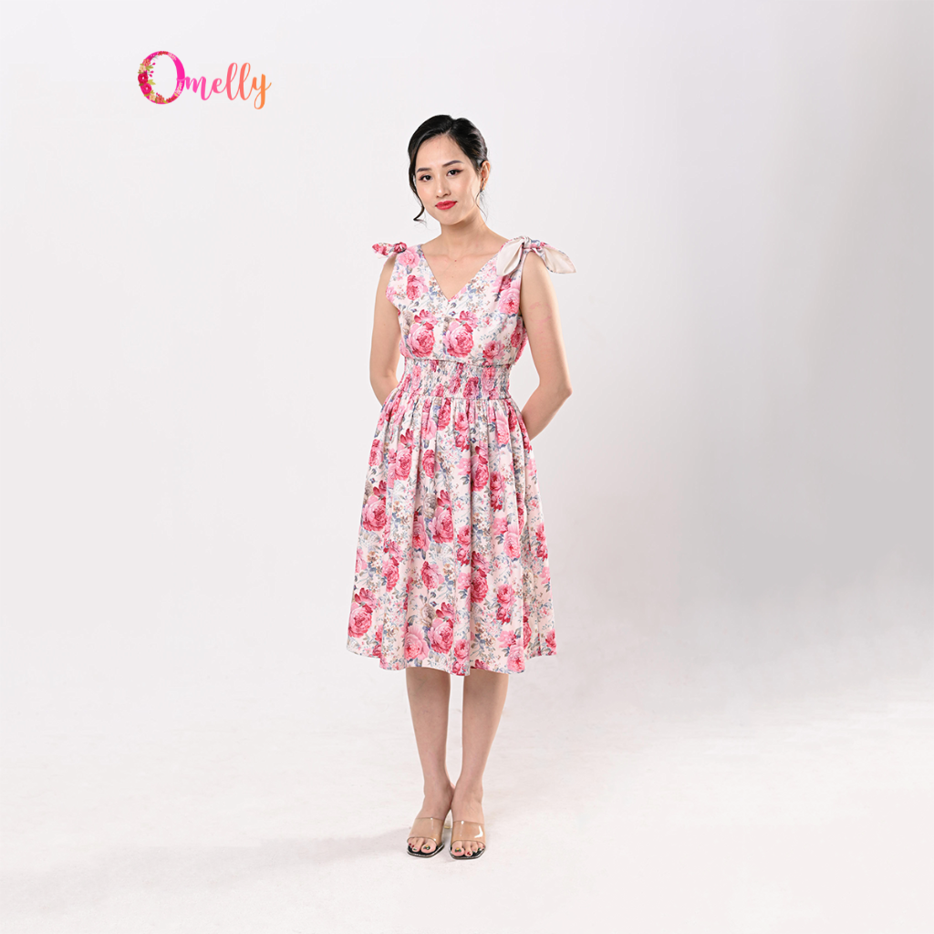 1D3748 - ĐẦM HOA NHÍ DÁNG DÀI | Nefertiti Fashion