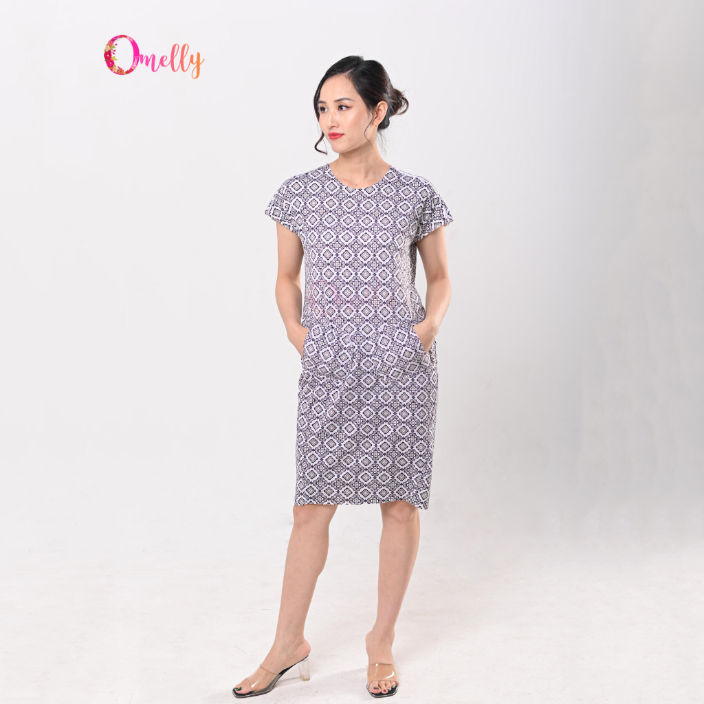 Váy xuông dài, Đầm suông dài chất cotton Gemmy House màu đen cổ tim - Đầm  suông | ePrice.vn