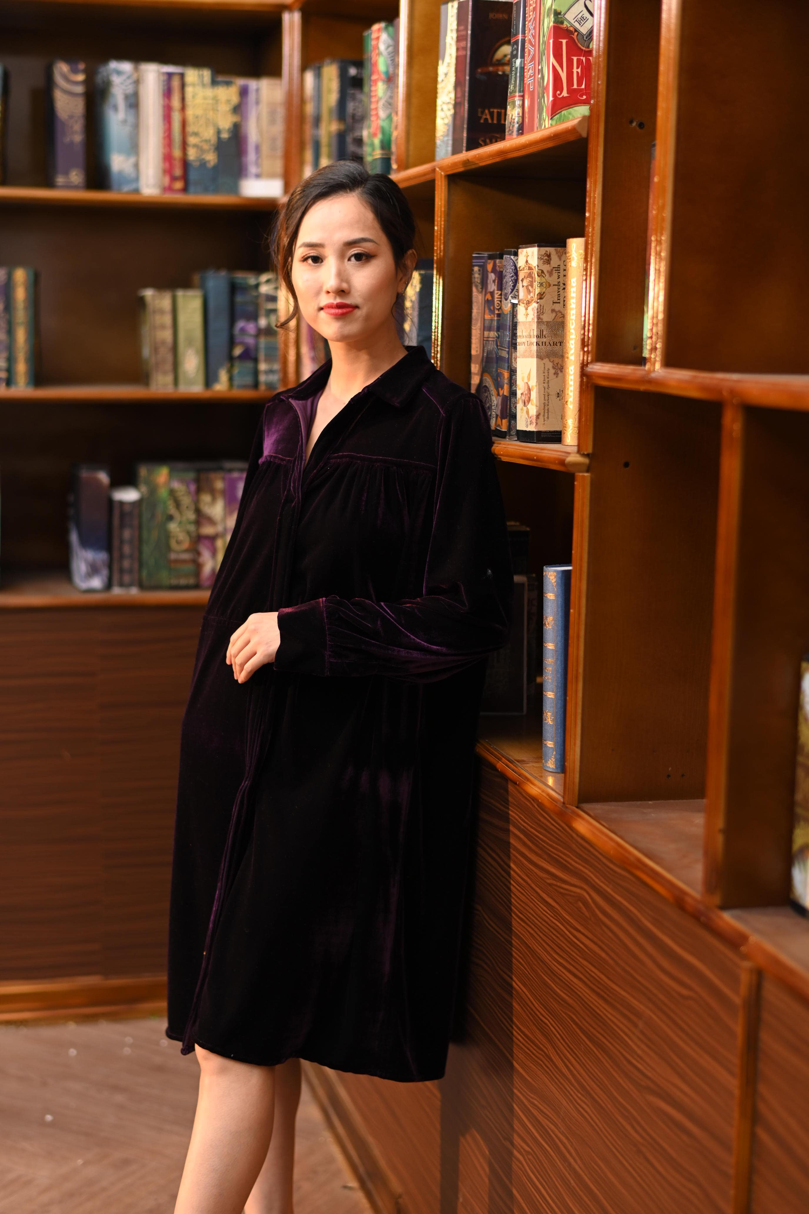 Chân váy jean chữ A phong cách Hàn Quốc trẻ trung dành cho nữ
